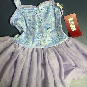 Mirella Purple Floral dance outfit  new with tags